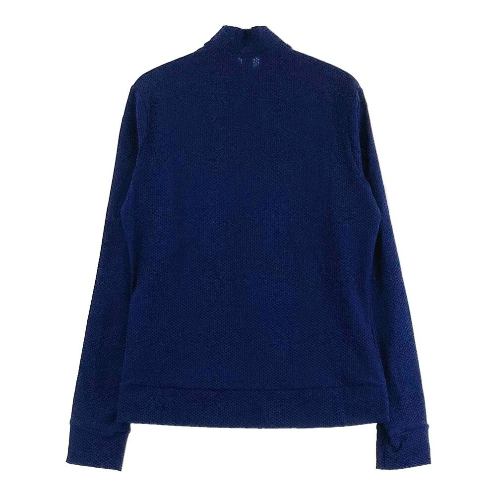 ADIDAS GOLF アディダスゴルフ GM3753 ; ジップジャケット スリーストライプ ネイビー系 S 【中古】ゴルフウェア レディース