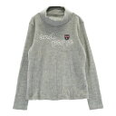 AND PER SE アンパスィ ハイネックニットセーター ウール混 グレー系 L 【中古】ゴルフウェア レディース