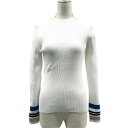 VIVA HEART ビバハート モックネック 長袖ニットセーター ホワイト系 40 【中古】ゴルフウェア レディース
