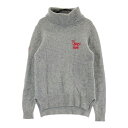 BEAMS GOLF ビームスゴルフ ウール混 タートルネック ニットセーター グレー系 M 【中古】ゴルフウェア レディース