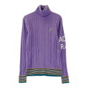 ADMIRAL アドミラル タートルネック ニットセーター パープル系 S 【中古】ゴルフウェア レディース