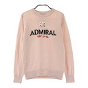 ADMIRAL アドミラル ウール混 ニットセーター ピンク系 S 【中古】ゴルフウェア レディース