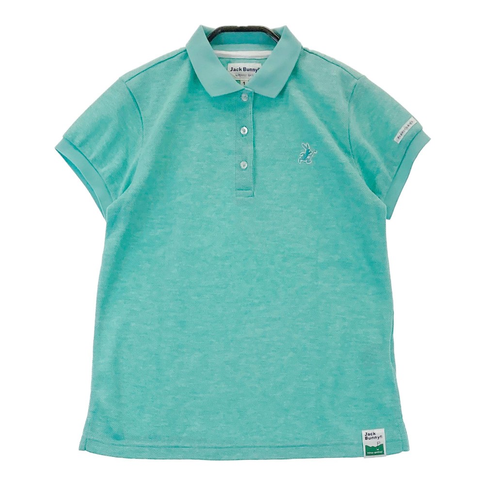 JACK BUNNY ジャックバニー 半袖ポロシャツ ブルー系 1 【中古】ゴルフウェア レディース