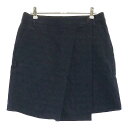 PEARLY GATES パーリーゲイツ ストレッチラップスカート アーガイル柄 ネイビー系 1 【中古】ゴルフウェア レディース