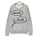 MUNSING WEAR マンシングウェア ウール混 ニットセーター グレー系 M 【中古】ゴルフウェア レディース