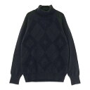 CALLAWAY キャロウェイ 長袖ニットセーター ダイヤ柄 ブラック系 L 【中古】ゴルフウェア レディース