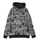 PING ピン 2023年モデル ニットパーカー 総柄 ブラック系 S 【中古】ゴルフウェア レディース