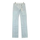 ZOY ゾーイ FPA31-116-51 リネン混 パンツ ブルー系 38 【中古】ゴルフウェア レディース
