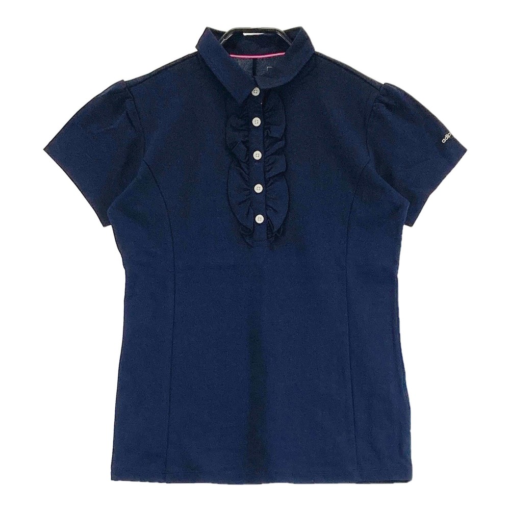 ADIDAS GOLF アディダスゴルフ 半袖ポロシャツ ネイビー系 M 【中古】ゴルフウェア レディース