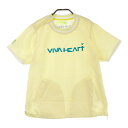 VIVA HEART ビバハート 半袖ブルゾン イエロー系 42 【中古】ゴルフウェア レディース