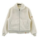 DESCENTE GOLF デサントゴルフ 2023年モデル ボア ジップジャケット ベージュ系 S 【中古】ゴルフウェア レディース