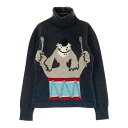 Noisy Noisy ノイジーノイジー カシミヤ混 タートルネック ニットセーター グレー系 38 【中古】ゴルフウェア レディース