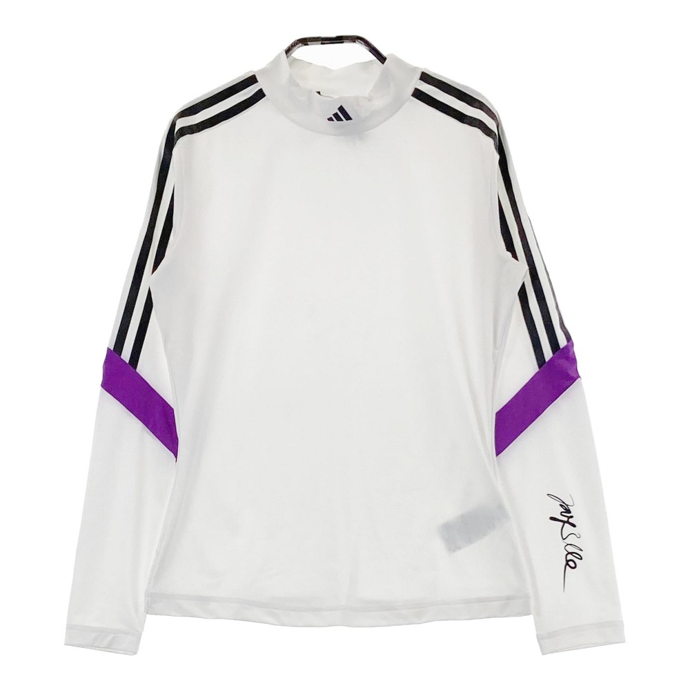 ADIDAS GOLF アディダスゴルフ 2024年 長袖モックネックTシャツ JAY3LLE ホワイト系 XL 【中古】ゴルフウェア レディース