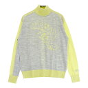 MUNSING WEAR マンシングウェア モックネック 長袖 ニットセーター グレー系 M 【中古】ゴルフウェア レディース