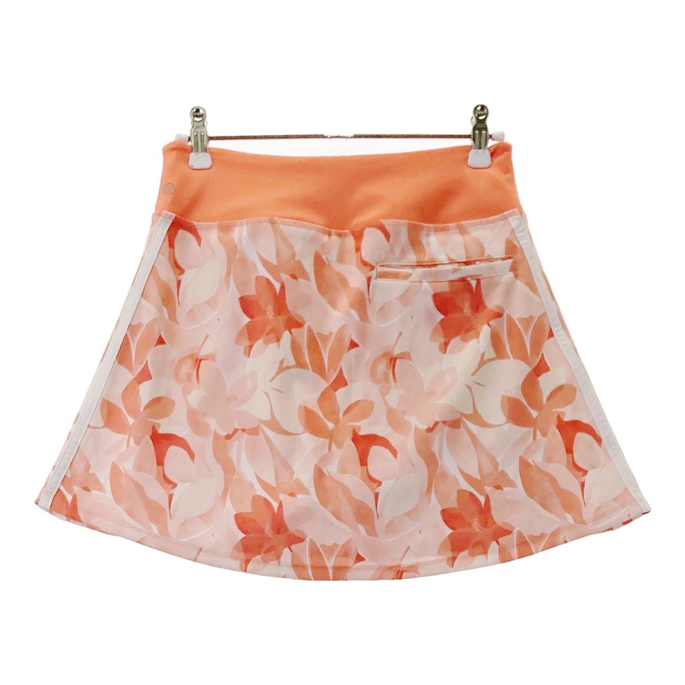ADIDAS GOLF アディダスゴルフ IB4533 ; インナー付 スカート 花柄 オレンジ系 XS ...