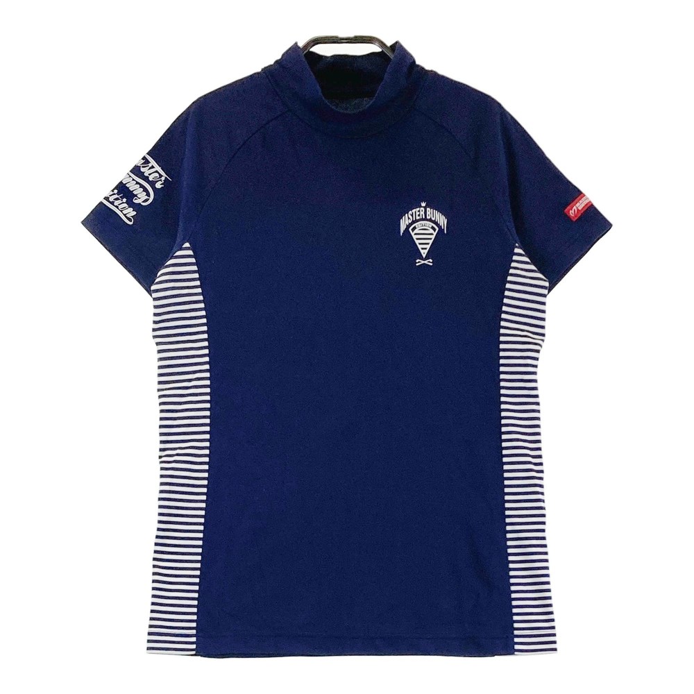 MASTER BUNNY EDITION マスターバニーエディション ハイネック 半袖Tシャツ ネイビー系 1 【中古】ゴルフウェア レディース