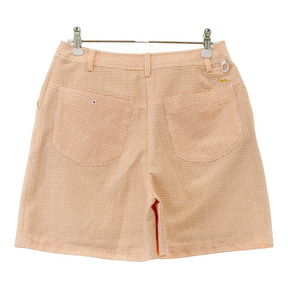 ADABAT アダバット ショートパンツ 総柄 オレンジ系 36 【中古】ゴルフウェア レディース