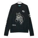 CUARTO UNITED クアルトユナイテッド ウール混 ニットセーター ブラック系 S 【中古】ゴルフウェア レディース