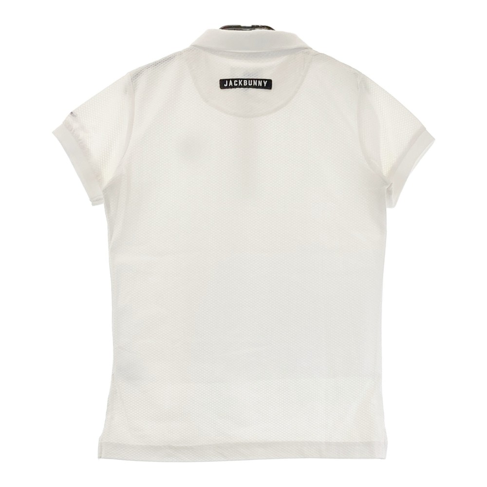 JACK BUNNY ジャックバニー 半袖ポロシャツ ホワイト系 0 【中古】ゴルフウェア レディース
