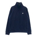 FOOT JOY フットジョイ 2023年モデル 裏地付 ハーフジップ ニットセーター ネイビー系 L 【中古】ゴルフウェア レディース