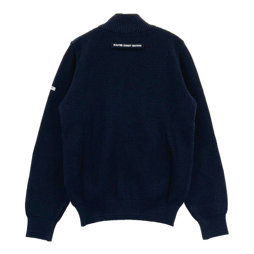 MASTER BUNNY EDITION マスターバニーエディション ニットジップパーカー ネイビー系 0 【中古】ゴルフウェア レディース