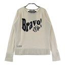 ZOY ゾーイ カシミヤ混 ニットセーター ロゴ ベージュ系 40 【中古】ゴルフウェア レディース