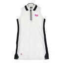 CPG GOLF シーピージーゴルフ ノースリーブワンピース ホワイト系 L 【中古】ゴルフウェア レディース