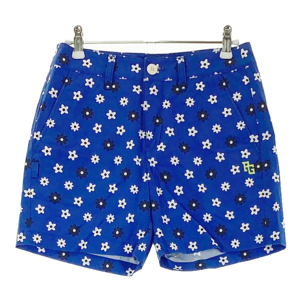 MASTER BUNNY EDITION マスターバニーエディション ショートパンツ 花柄 ブルー系 00 【中古】ゴルフウェア レディース