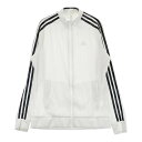 ADIDAS GOLF アディダスゴルフ FJ2441 長袖ジャケット ストライプ柄 ホワイト系 OT 【中古】ゴルフウェア レディース