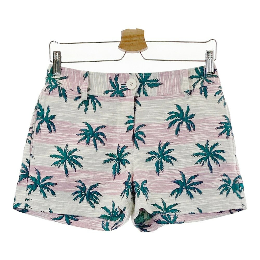 CALLAWAY キャロウェイ ショートパンツ 総柄 ホワイト系 M 【中古】ゴルフウェア レディース