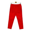 PEARLY GATES パーリーゲイツ MOVE FIT メッシュ切替 ロングパンツ レッド系 1 【中古】ゴルフウェア レディース