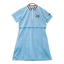 FILA GOLF フィラゴルフ ワンピース メッシュ ブルー系 L 【中古】ゴルフウェア レディース