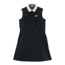 VIVA HEART ビバハート ノースリーブワンピース ブラック系 40 【中古】ゴルフウェア レディース