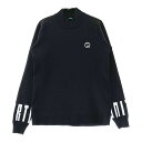 CUARTO UNITED クアルトユナイテッド ハイネック ニットセーター ブラック系 S 【中古】ゴルフウェア レディース