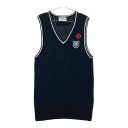JACK BUNNY ジャックバニー ニットベスト ネイビー系 1 【中古】ゴルフウェア レディース