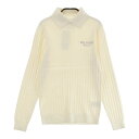 BEAMS GOLF ビームスゴルフ 2024年モデル 襟付 ニットセーター ベージュ系 M 【中古】ゴルフウェア レディース