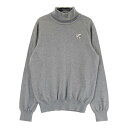 JACK BUNNY ジャックバニー カシミヤ混 タートルネック ニットセーター グレー系 1 【中古】ゴルフウェア レディース