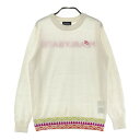 PEARLY GATES パーリーゲイツ ニットセーター ホワイト系 0 【中古】ゴルフウェア レディース