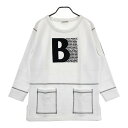 BLACK&WHITE ブラックアンドホワイト 長袖ワンピース ホワイト系 F 【中古】ゴルフウェア レディース