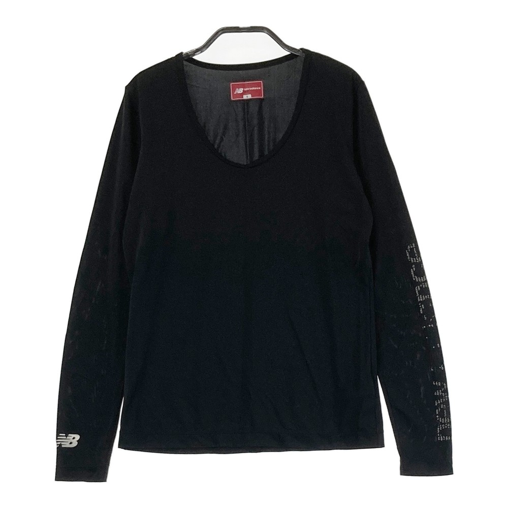 NEW BALANCE GOLF ニューバランス 2024年モデル 長袖インナーTシャツ ブラック系 0 【中古】ゴルフウェア レディース