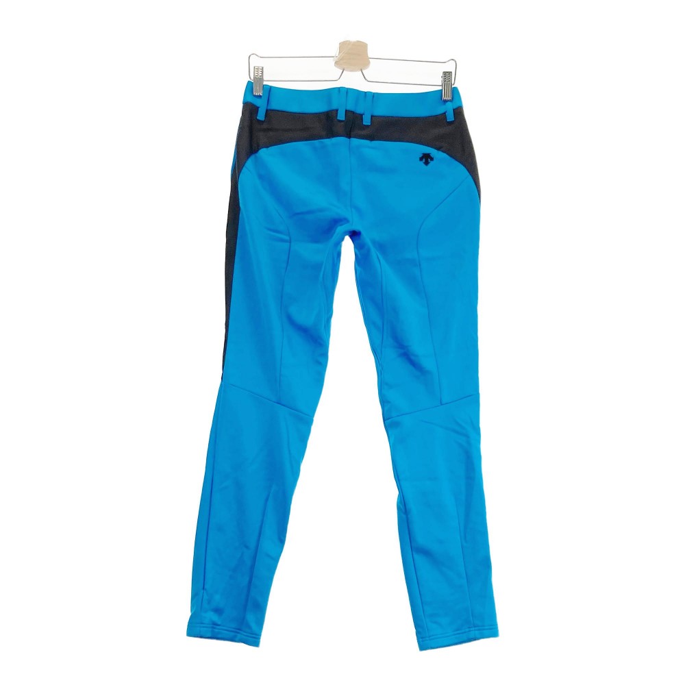 DESCENTE GOLF デサントゴルフ 裏起毛パンツ ブルー系 L 【中古】ゴルフウェア レディース