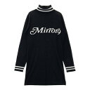 MIRROR9 ミラーナイン ニットワンピース ブラック系 M 【中古】ゴルフウェア レディース