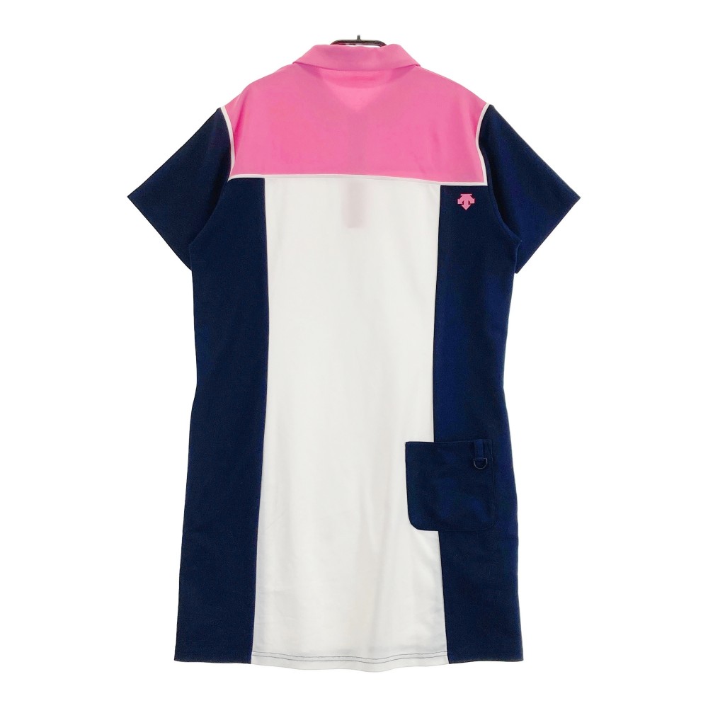 SRIXON スリクソン 半袖ポロワンピース ネイビー系 L 【中古】ゴルフウェア レディース