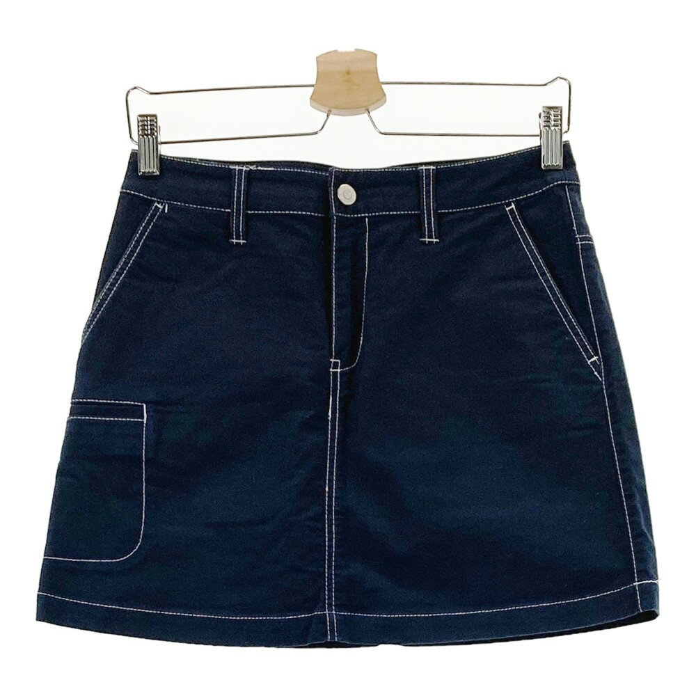JACK BUNNY ジャックバニー インナー付 ストレッチスカート ネイビー系 1 【中古】ゴルフウェア レディース