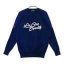 LE COQ GOLF ルコックゴルフ ニットセーター ネイビー系 L 【中古】ゴルフウェア レディース
