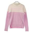 MARK&LONA マークアンドロナ ハイネック ニットセーター ピンク系 40 【中古】ゴルフウェア レディース