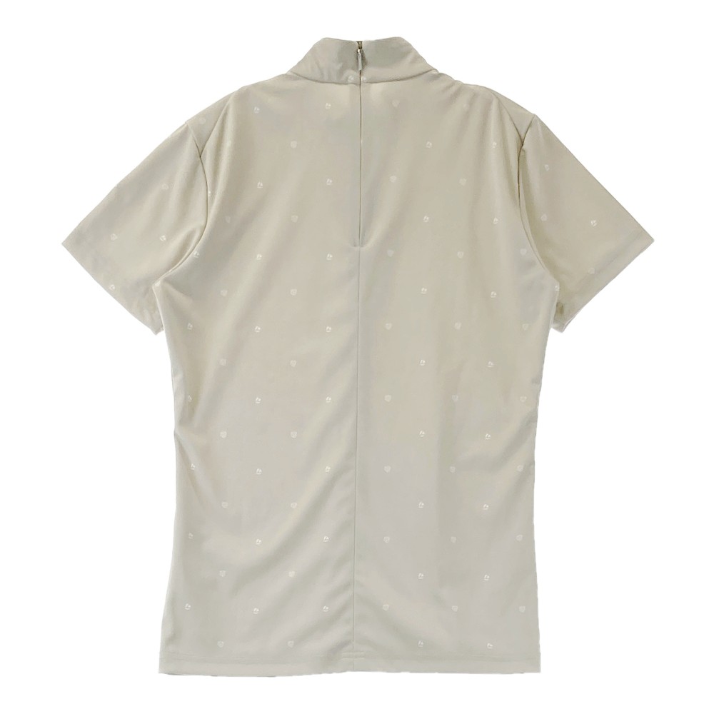 TAYLOR MADE テーラーメイド 半袖ハイネックTシャツ ベージュ系 S 【中古】ゴルフウェア レディース