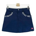 LE COQ GOLF ルコックゴルフ ストレッチスカート ネイビー系 9 【中古】ゴルフウェア レディース