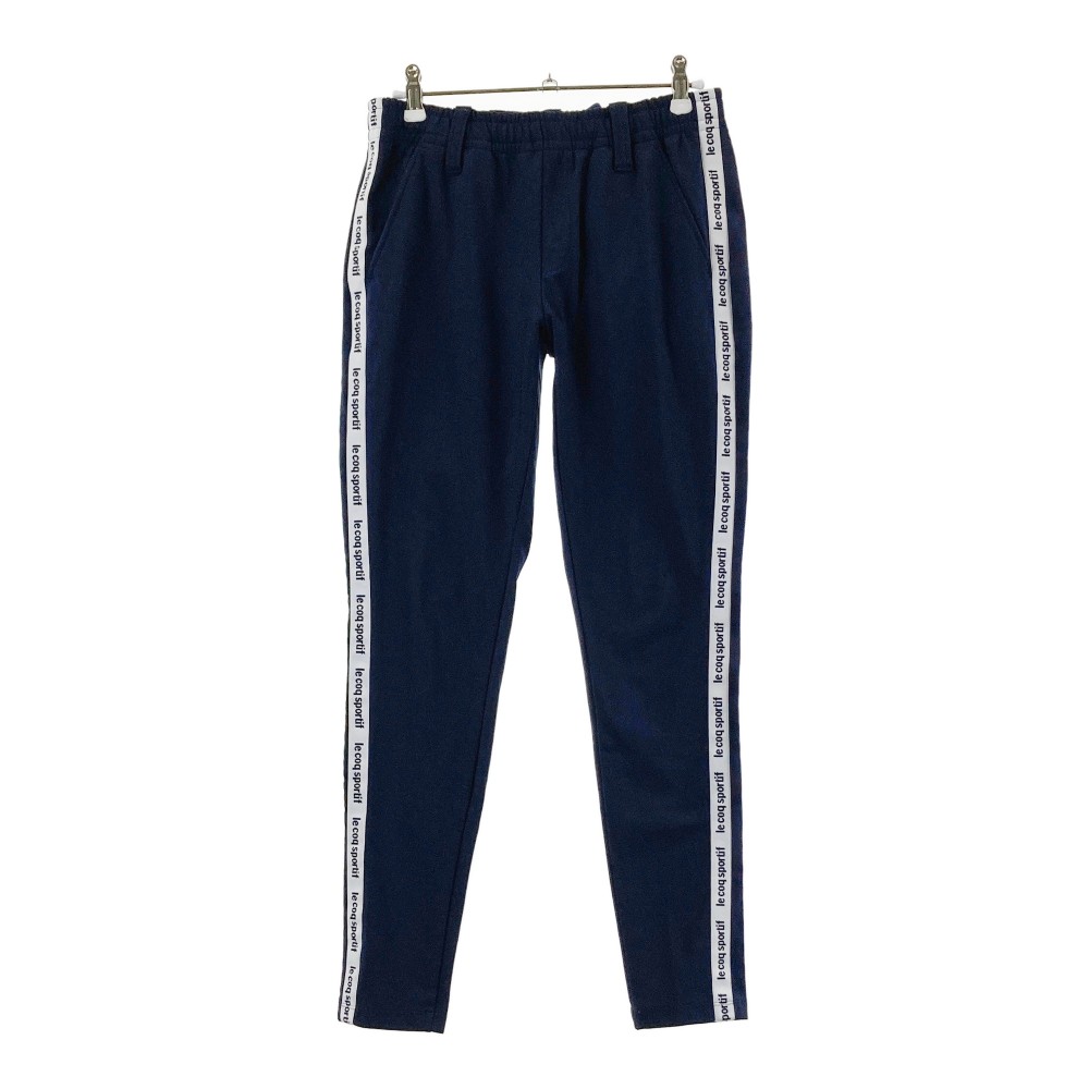 LE COQ GOLF ルコックゴルフ ロングパンツ ネイビー系 9 【中古】ゴルフウェア レディース