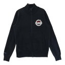 PEARLY GATES パーリーゲイツ ニット ジップジャケット ブラック系 0 【中古】ゴルフウェア レディース